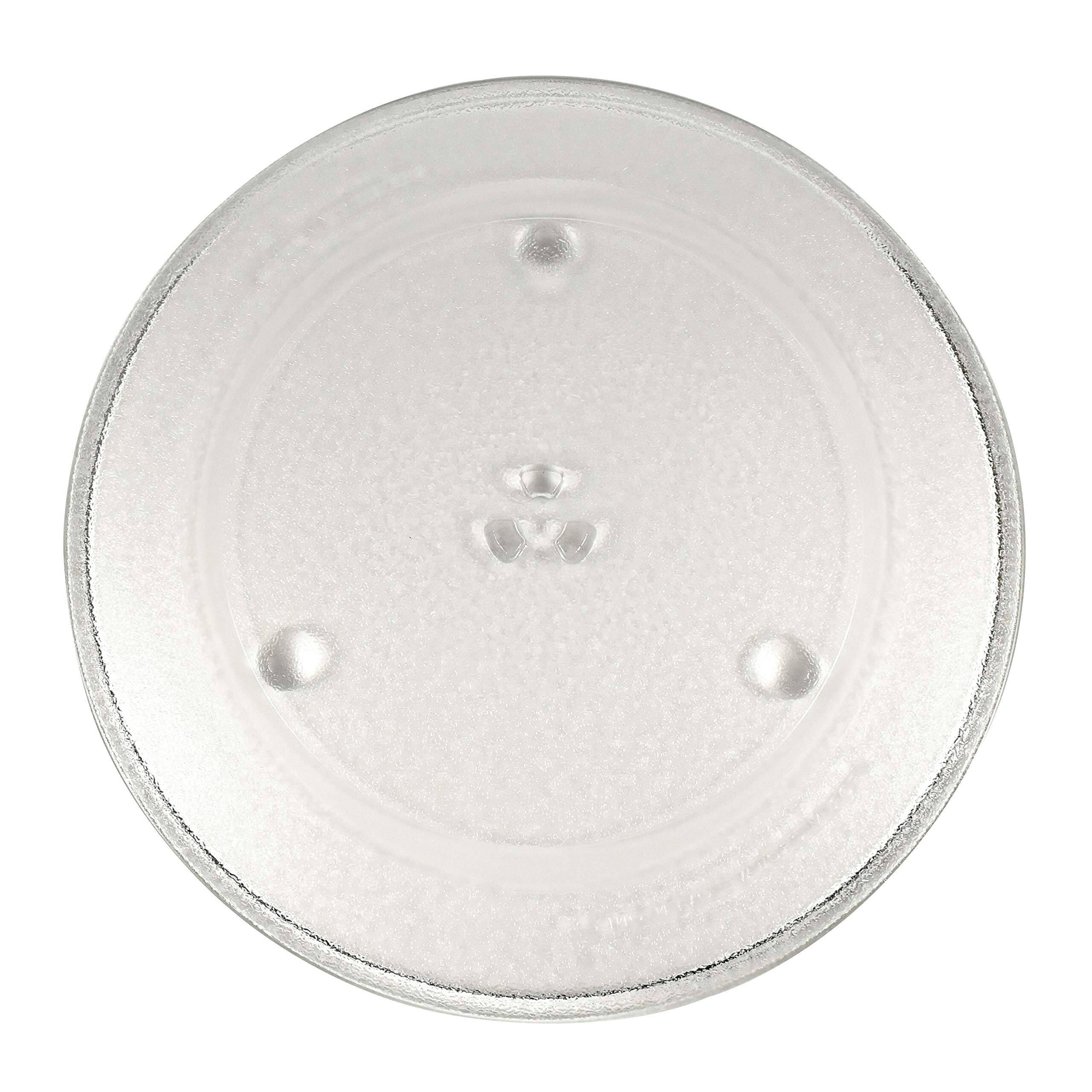 Front. HQRP - 15-inch Glass Turntable Tray for Panasonic A06014A00AP F06014W00AP NN-H724BF NN-L731BF NN-S742BF NN-SN756B Microwave.