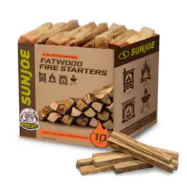 Sun Joe - 10 Lb Fatwood Fire Starter Sticks for Fireplace, & Pits Use