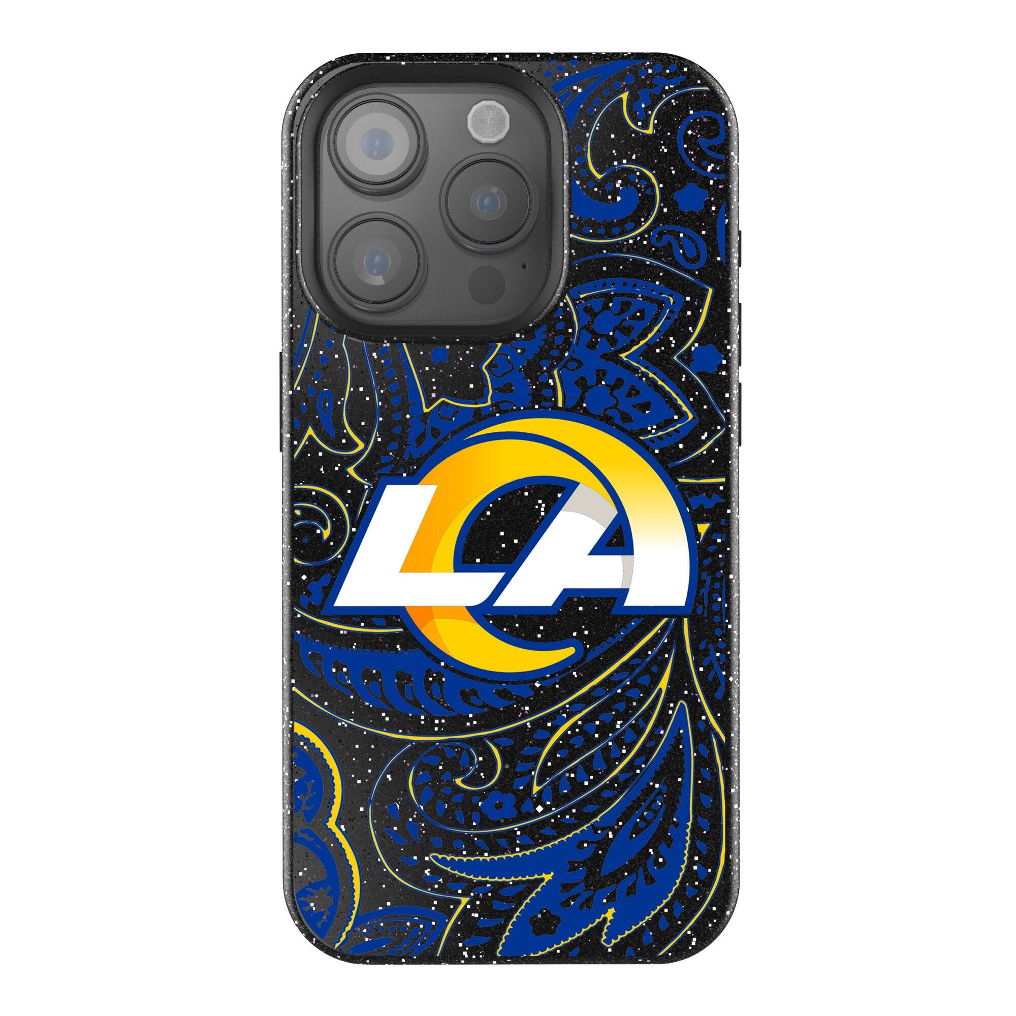Keyscaper - NFL - Los Angeles Rams Paisley Bling iPhone Case - 14 Pro - Black price history on PriceWatchPro