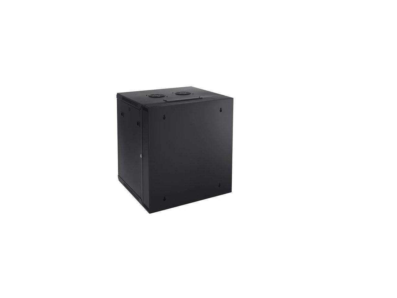 Left. Walts TV - Walts TV 12U-WALL-RACK 12 Space Rack Enclosure (2024) - Black.