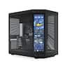 HYTE - Y70 Touch Infinite Mid Tower Aesthetic Gaming PC Case with 2.5K IPS Touchscreen and Riser Cable - Pitch Black