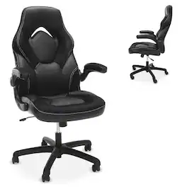 Respawn Products - RESPAWN 3085 - Ergonomic Gaming Chair, High Back Office Chair, Leather Racing Style, Video Game Computer Seat - Black