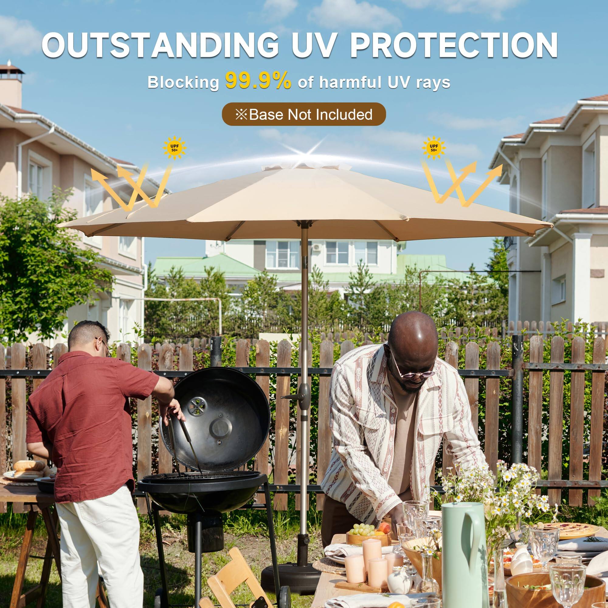 OUTSTANDING UV PROTECTION  
Blocking 99.9% of harmful UV rays  
*Base Not Included