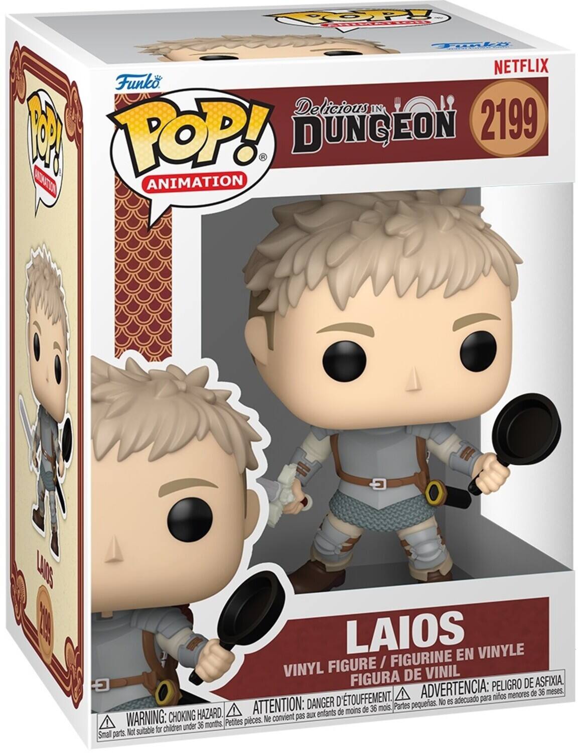 Funko POP! Animation  
Delicious in the Dungeon  
2199  
LAIOS  
Vinyl Figure / Figurine en Vinyle / Figura de Vinil  
Warning: Choking Hazard. Small parts. Not suitable for children under 36 months.