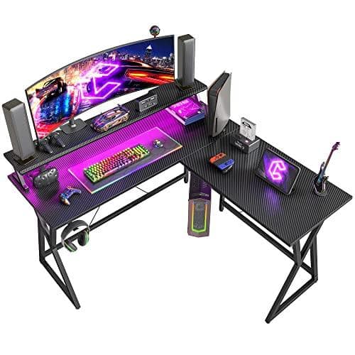 Hirose Alice - Gaming Desk Pc Computer Home Office Table Gamer Workstation Simple Game Professional gaming desk, design fo - Black-32 inch