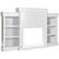 Front. Costway - Costway 70" Fireplace TV Stand Modern Media Entertainment Center Bookcase - White.