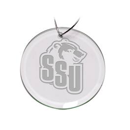 Jardine - Shawnee State Bears 3'' Glass Round Ornament - Multicolor