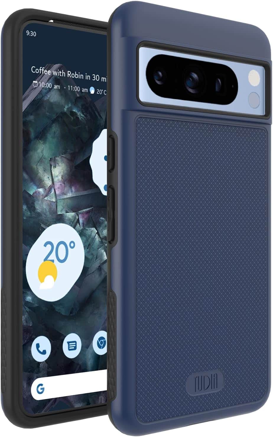 TUDIA - MergeGrip for Google Pixel 8 Pro Case 2023 Military Grade Phone Case - Indigo Blue