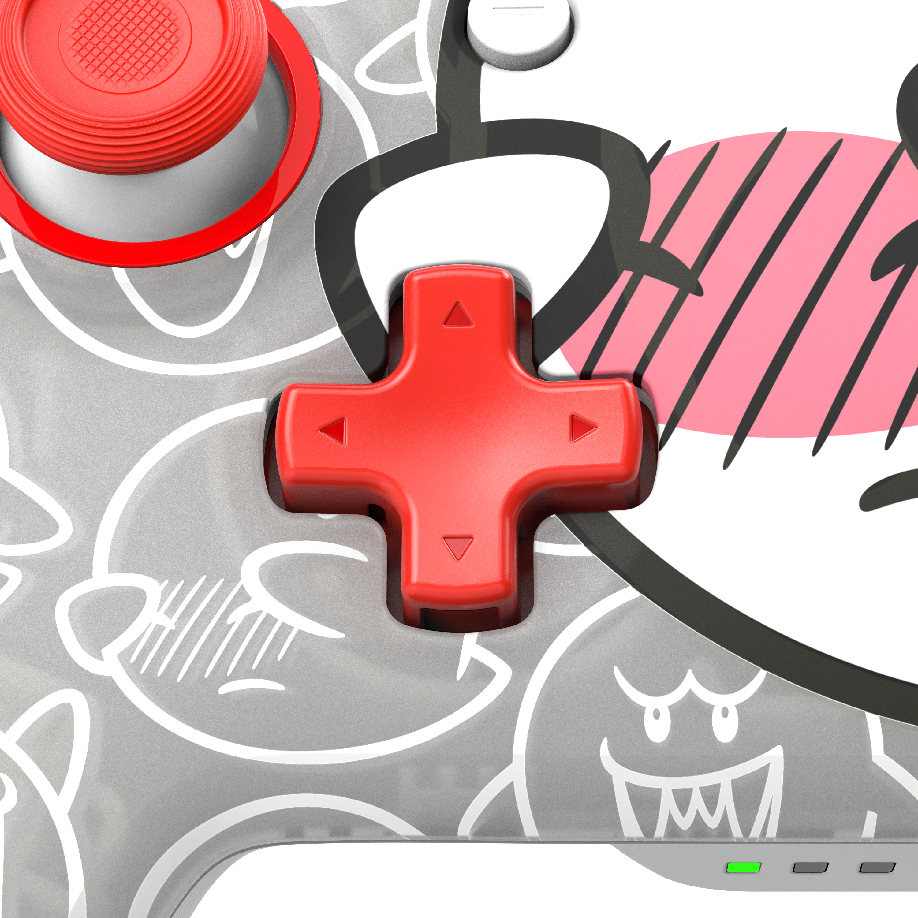 Alt View 16. PDP - Rematch Wireless Gaming Controller for Nintendo Switch, Nintendo Switch 2 - Boo-Hoo.