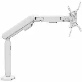SIIG - Single 40" Ultrawide 3-Segment Easel Monitor Arm, with USB-C/USB-A Ports - White
