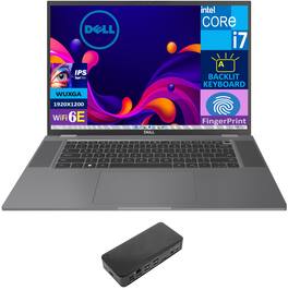 Dell - Latitude 7640 Laptop 16.0 WUXGA (Intel i7-1365U, 32GB LPDDR5, 2TB M.2 PCIe SSD, Intel Iris Xe, Win 11 Pro) - Titan Gray