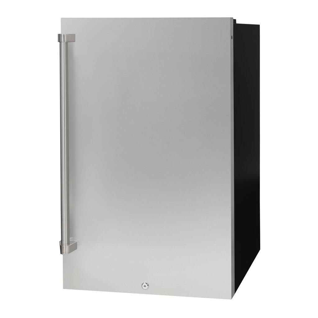 Left. Danby - 4.4 Cu. Ft. Outdoor Mini Fridge - Stainless Steel.