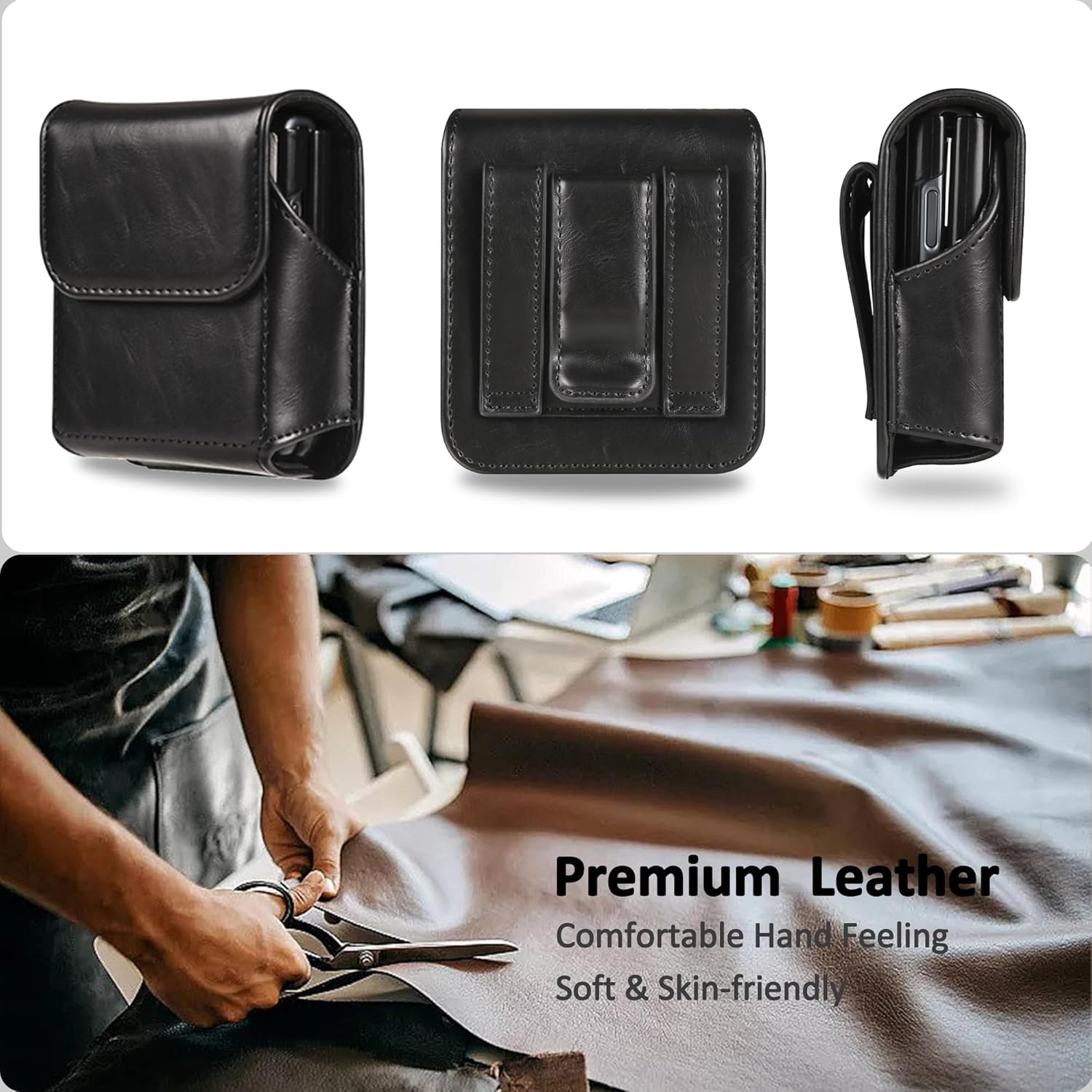 Premium Leather  
Comfortable Hand Feeling  
Soft & Skin-friendly