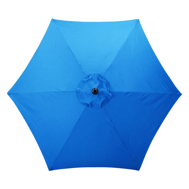 Angle. Living Accents - Living Accents 9 ft. Tiltable Royal Blue Market Umbrella.