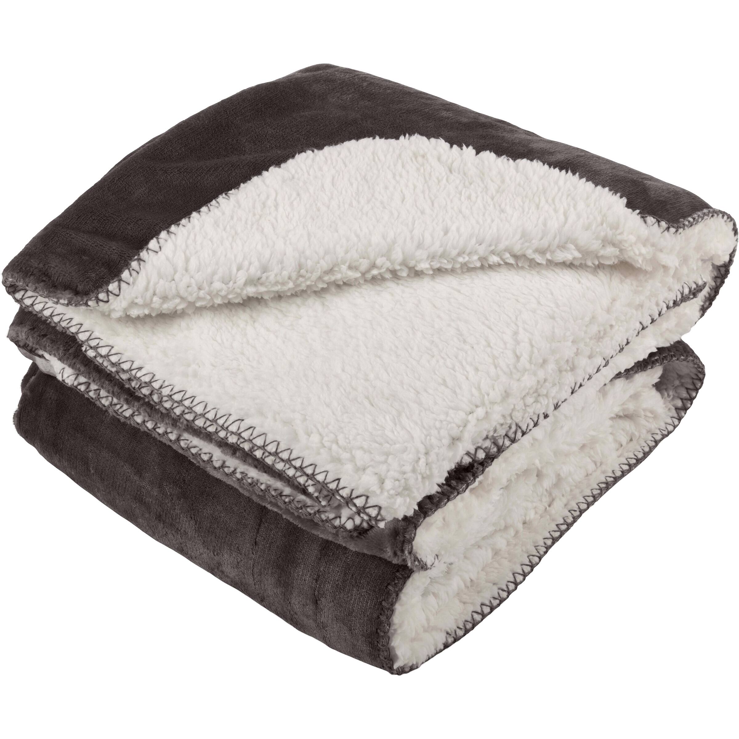 Front. PetMaker - 80 x 100 Water Resistant Pet Blanket - Charcoal Gray.