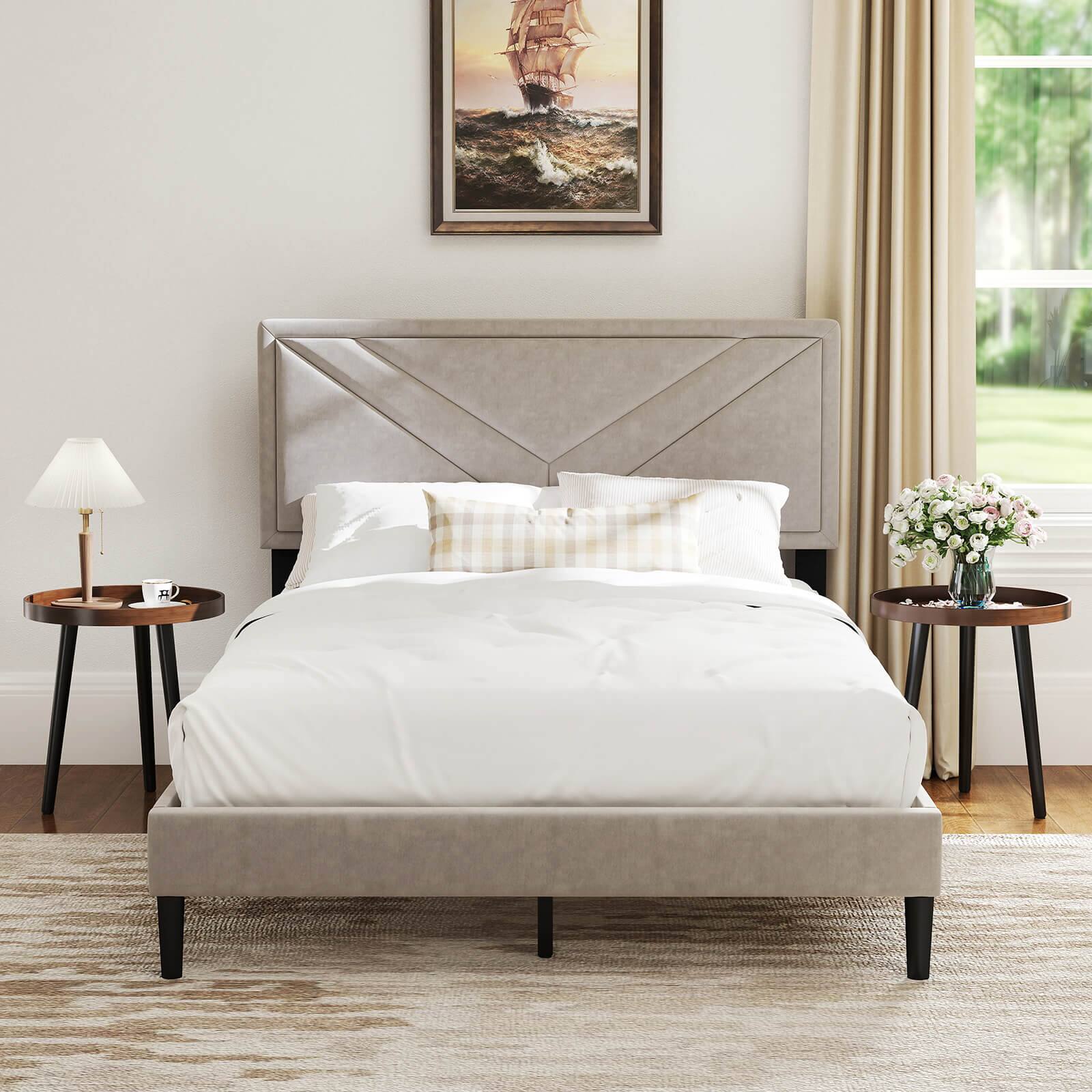 Alt View 4. Costway - Costway 2 PCS Round Side Table Sofa Coffee End Accent Table Nightstand Home Furniture - Brown.