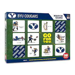 YouTheFan - BYU Cougars Licensed Memory Match Game - Multicolor