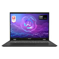 MSI - Prestige 16” Laptop – Intel Evo Edition – Intel Core Ultra 7 – Intel ARC Graphics with 32GB Memory – 1TB SSD - Stellar Gray - Front_Zoom