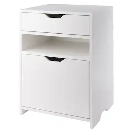 Front. Winsome Wood - Nova Filing Storage Cabinet - White.