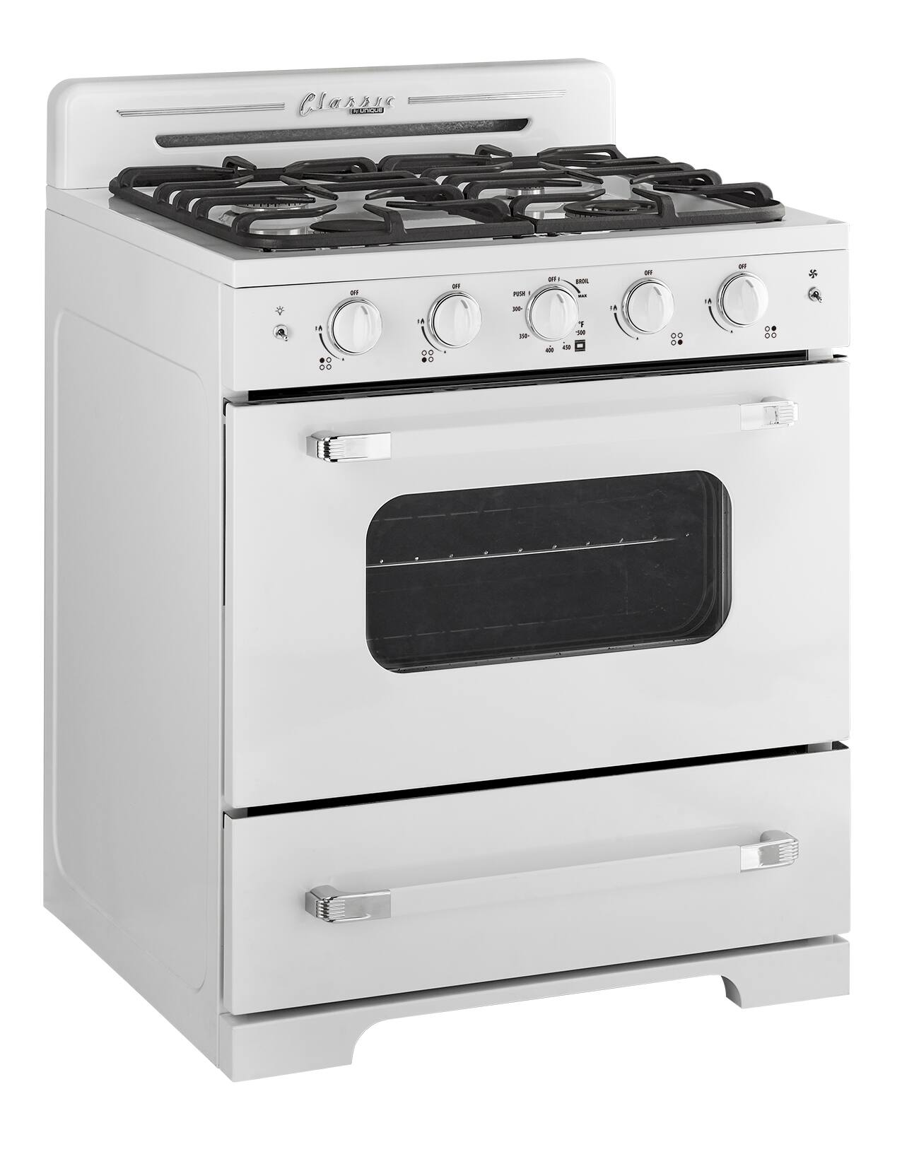 Classuc 6 burner stove with oven.
