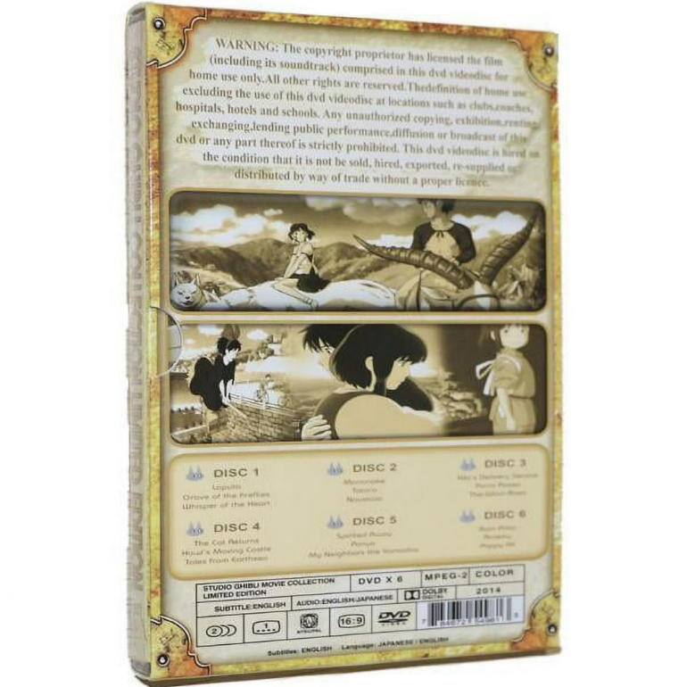 Angle. Studio Ghibli Collection Limited Edition 18 movie Miyazaki Films (DVD).