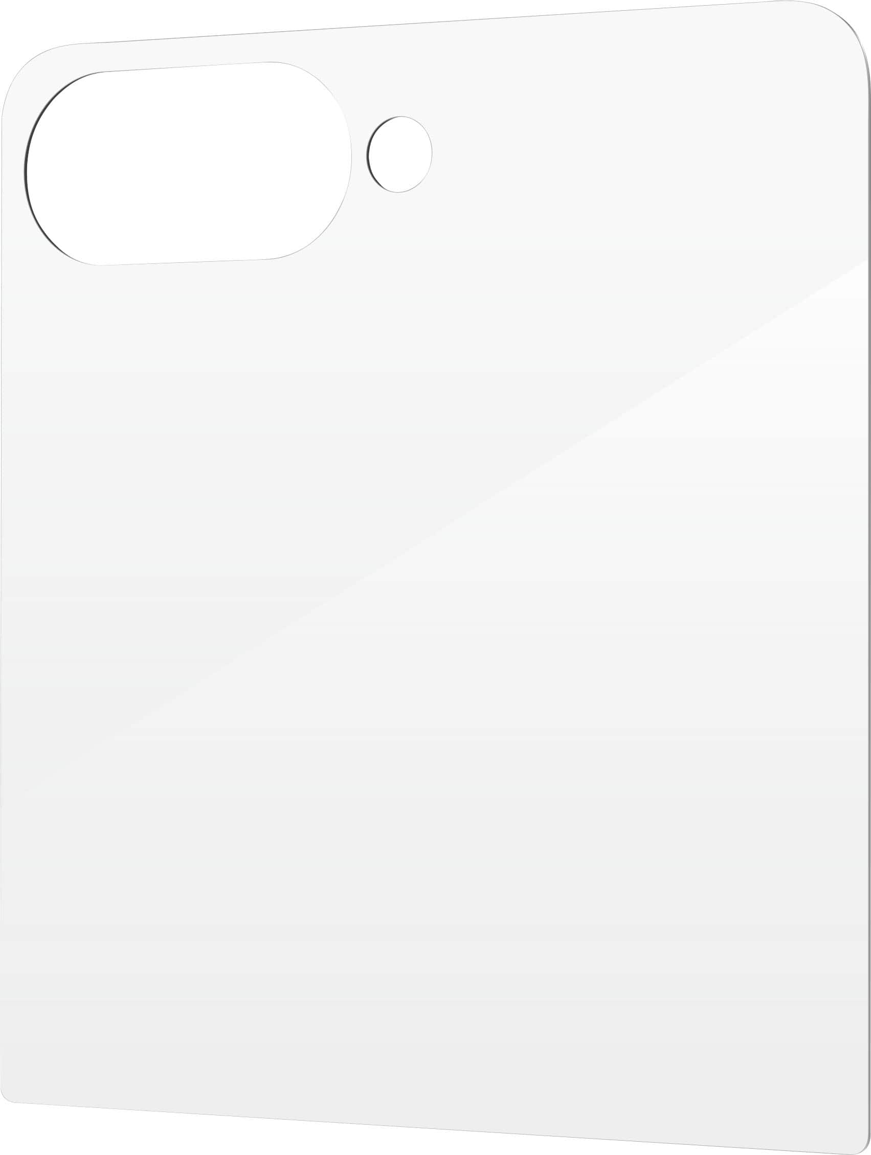 Back. ZAGG - Glass+ Defense Screen Protector for Samsung Galaxy Z Flip7 - Clear.