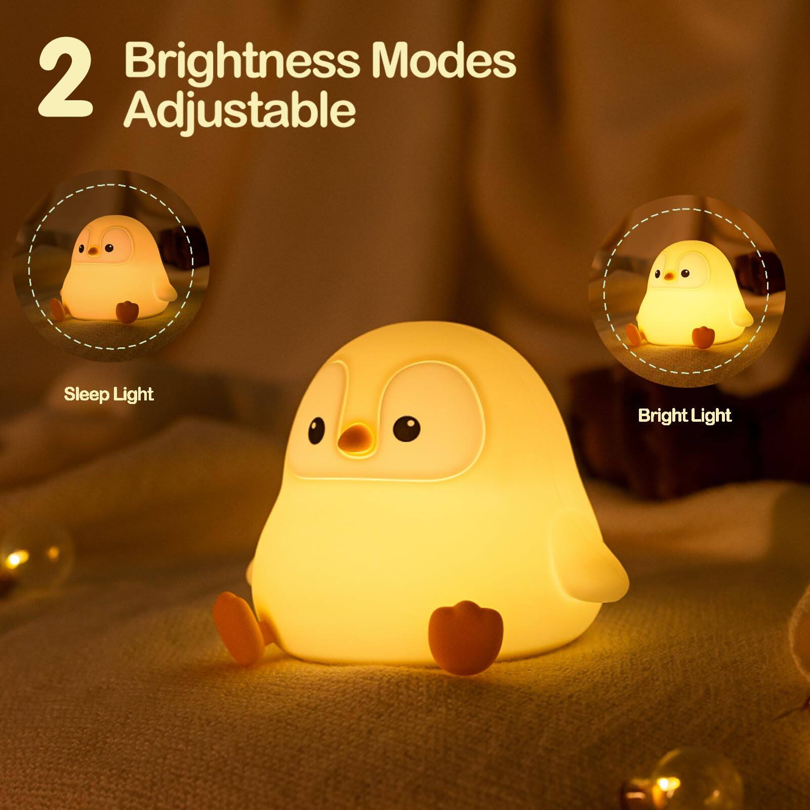 2 Brightness Modes Adjustable

Sleep Light

Bright Light