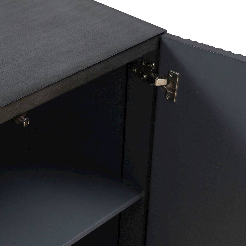 Alt View 3. Liberty Furniture Industries - Fiore Storage 2 Door Accent Cabinet Eclectic Dancing Gold Flame - Satin Espresso - Satin Espresso.