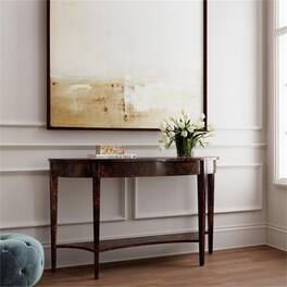 Butler Specialty - Astor 54"W Demilune Console Table - Dark Brown