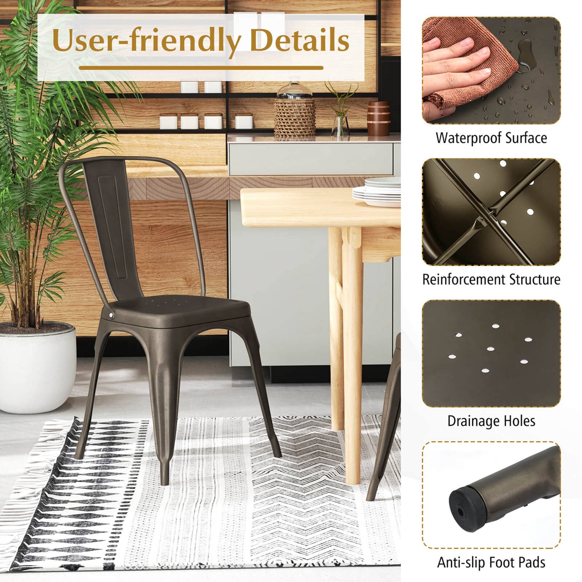 User-friendly Details  
- Waterproof Surface  
- Reinforcement Structure  
- Drainage Holes  
- Anti-slip Foot Pads