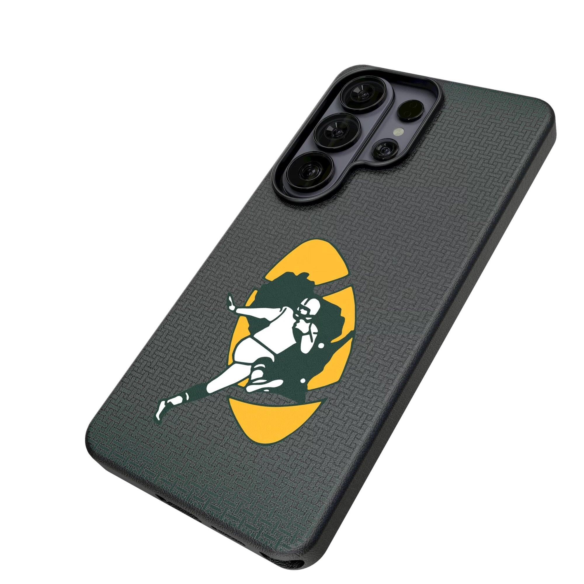 Alt View 1. Keyscaper - Green Bay Packers Historic Collection 1961-1969 Galaxy Magnetic Bump Case - S24 - Black.