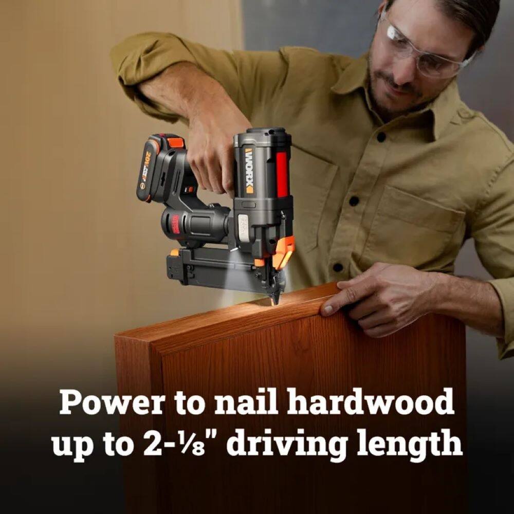Power to nail hardwood up to 2-1/8" driving length