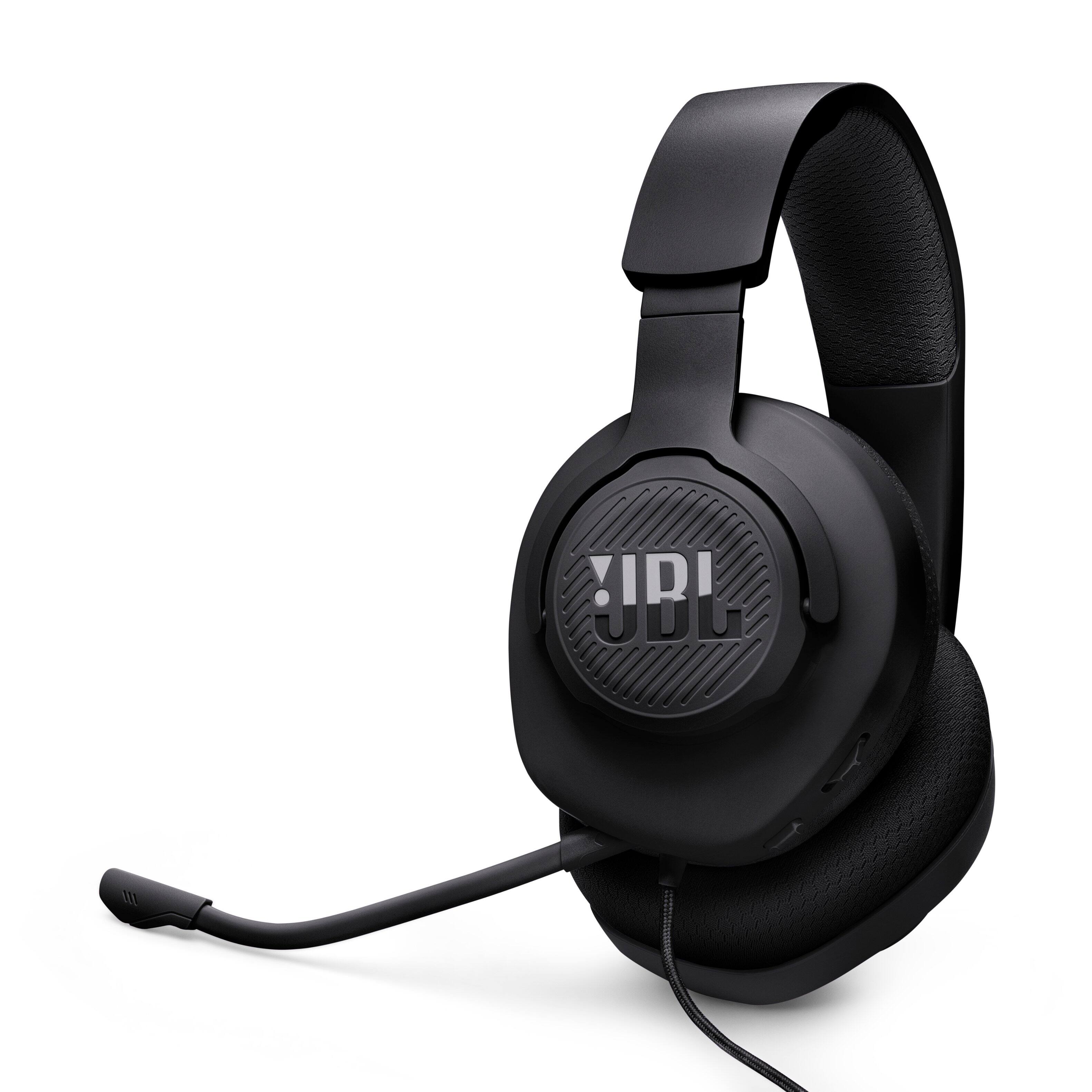 Angle. JBL - Quantum 100M2 Wired over-ear gaming headset with detachable mic and mute option - Black.