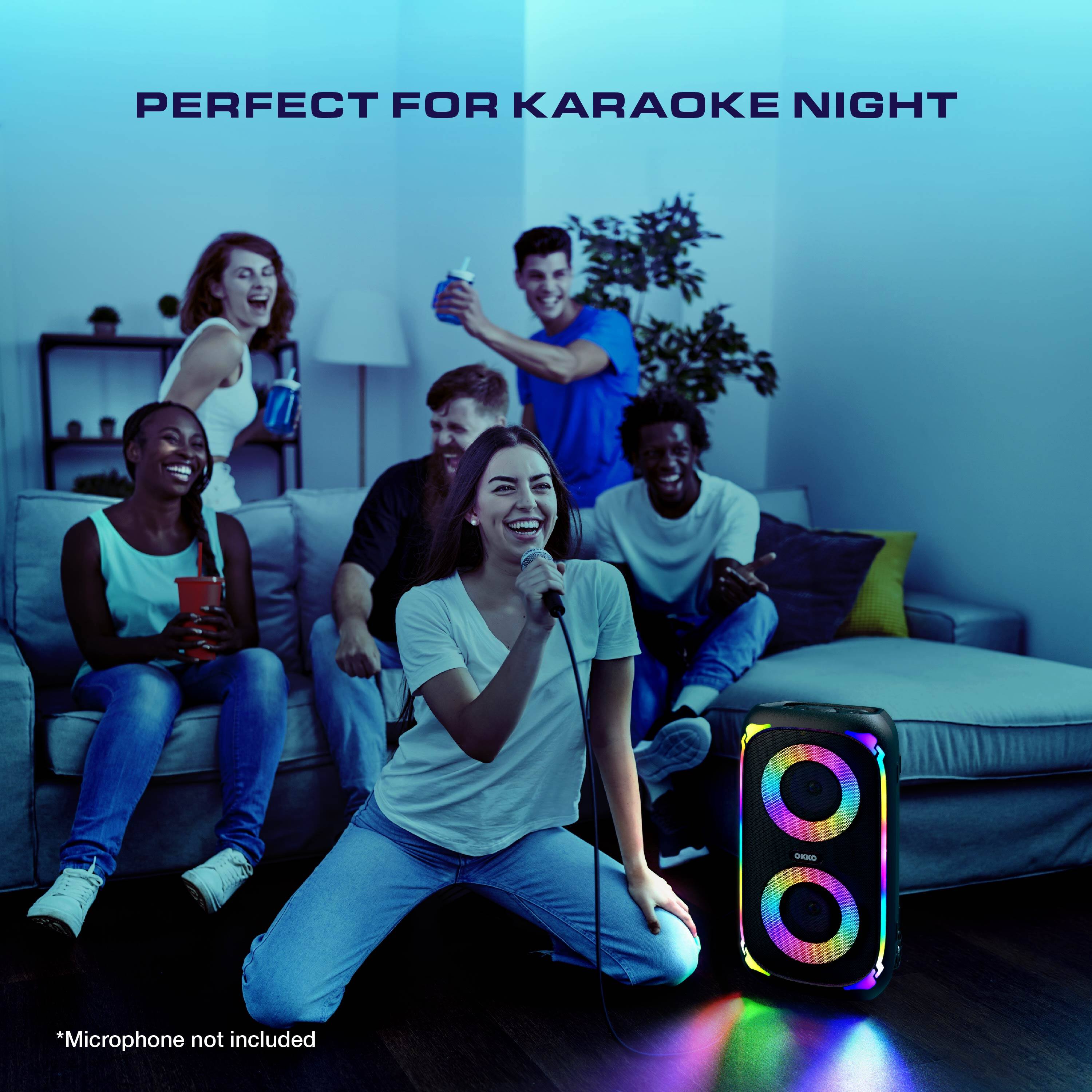 PERFECT FOR KARAOKE NIGHT  
*Microphone not included