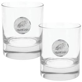 Wendell August Forge - Philadelphia Eagles Two-Piece 11oz. Rocks Glass Set - Multicolor