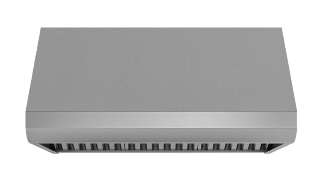 Front. Broan - Broan 650 Max Blower 36-Inch Canopy Range Hood - Stainless Steel.