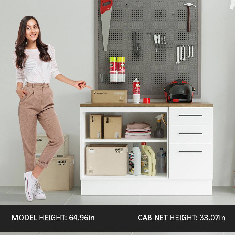 MODEL HEIGHT: 64.96in  
CABINET HEIGHT: 33.07in