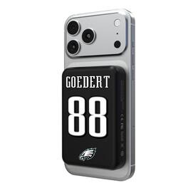 Keyscaper - Dallas Goedert Philadelphia Eagles 5000mAh Wireless Magnetic Power Bank - Black