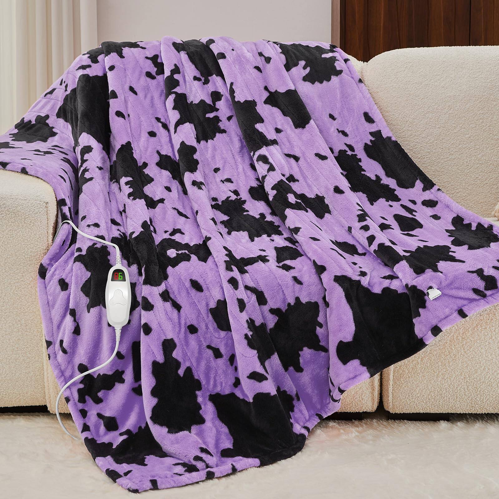 Purple Highland Cow 50"x60"