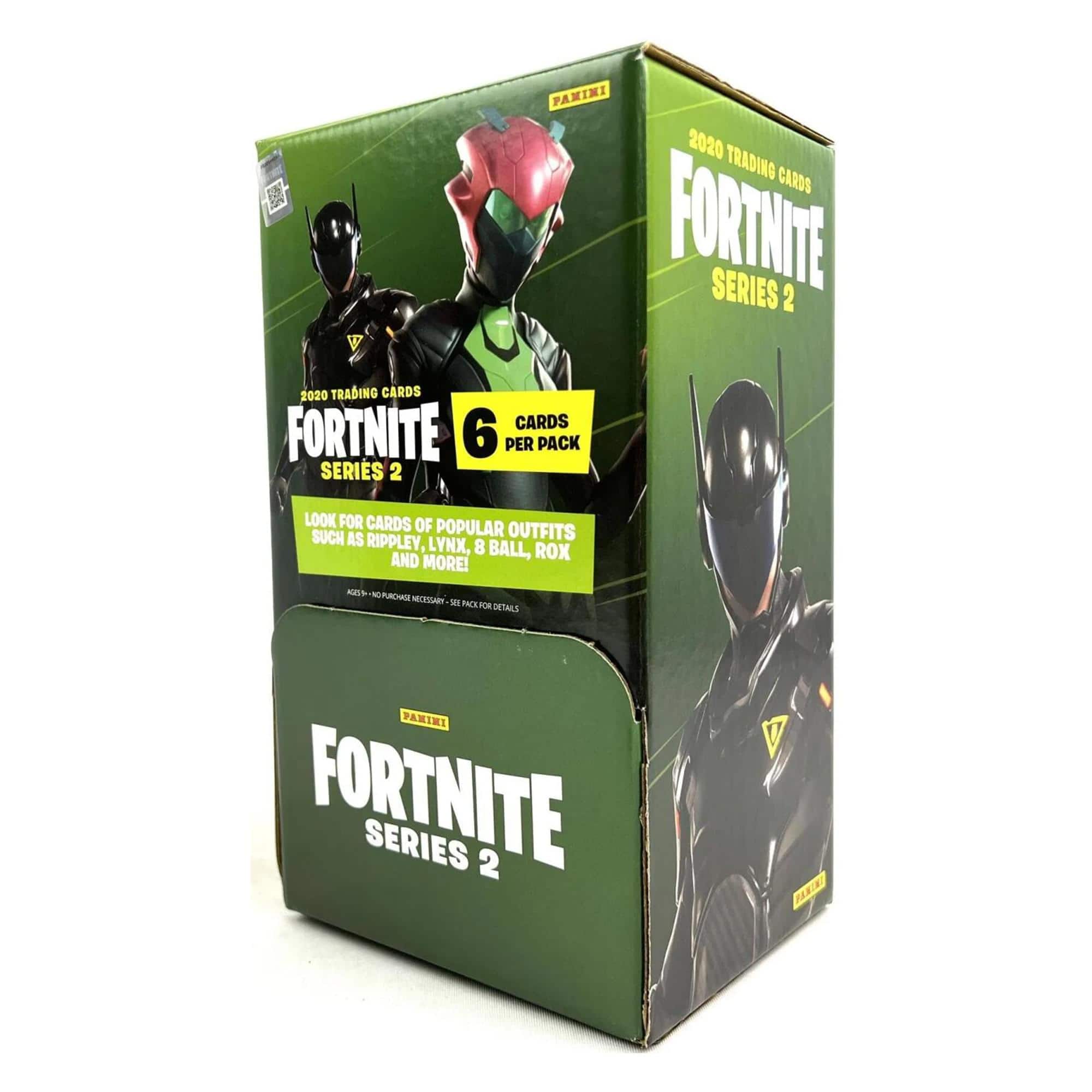 Fortnite - 2020 Panini Trading Cards Series 2 Hobby Box | 24 Packs - Green