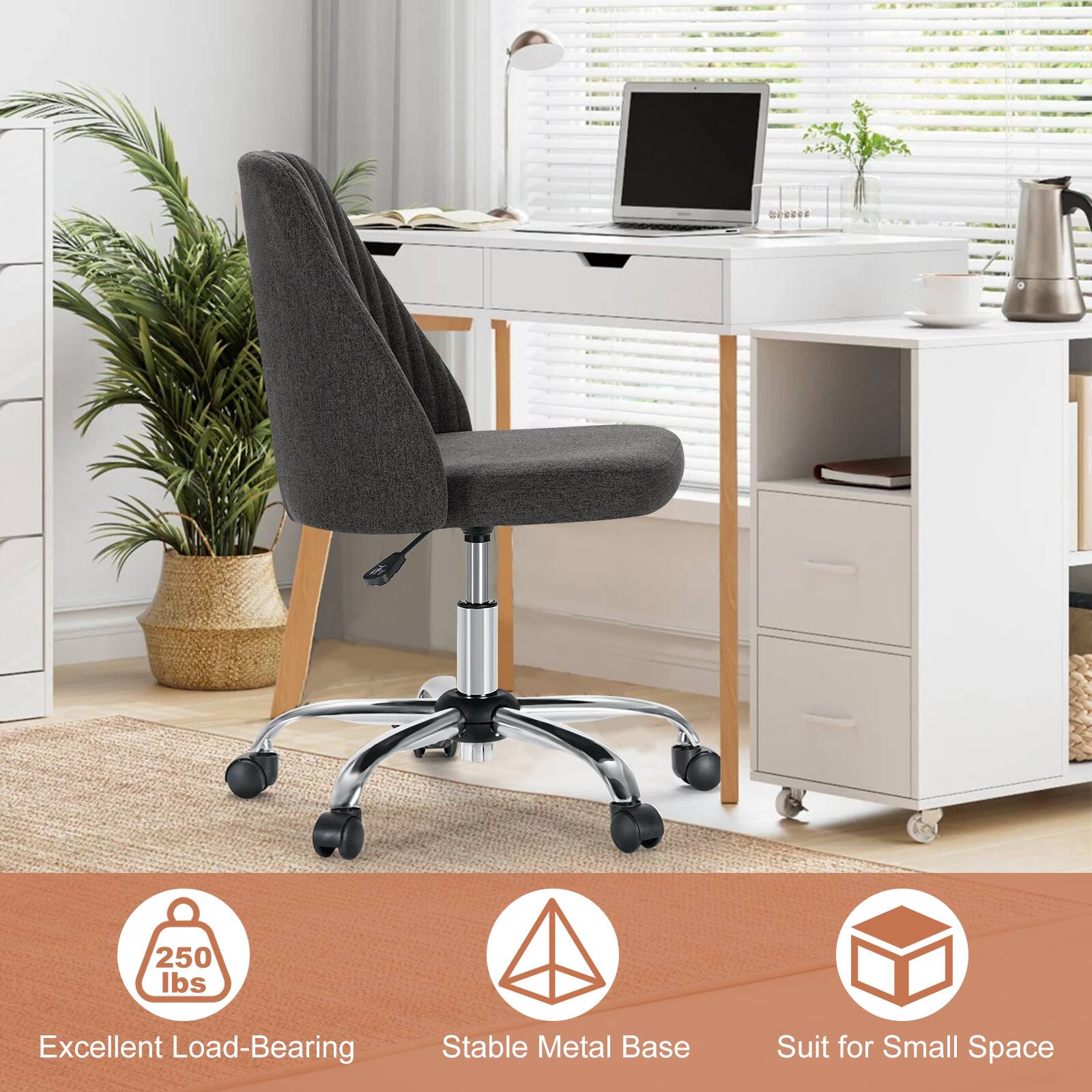 D. 250 lbs Excellent Load-Bearing Stable Metal Base Suit for Small Space

- 250 lbs
- Excellent Load-Bearing
- Stable Metal Base
- Suit for Small Space