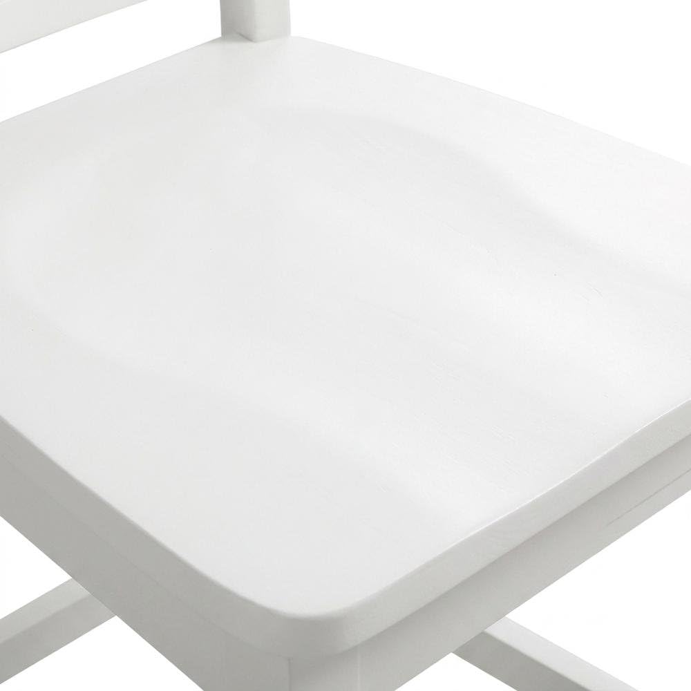 Alt View 4. FurniFact - Counter Height Bar Stool Set in Sleek Style with Comfort Design - White.