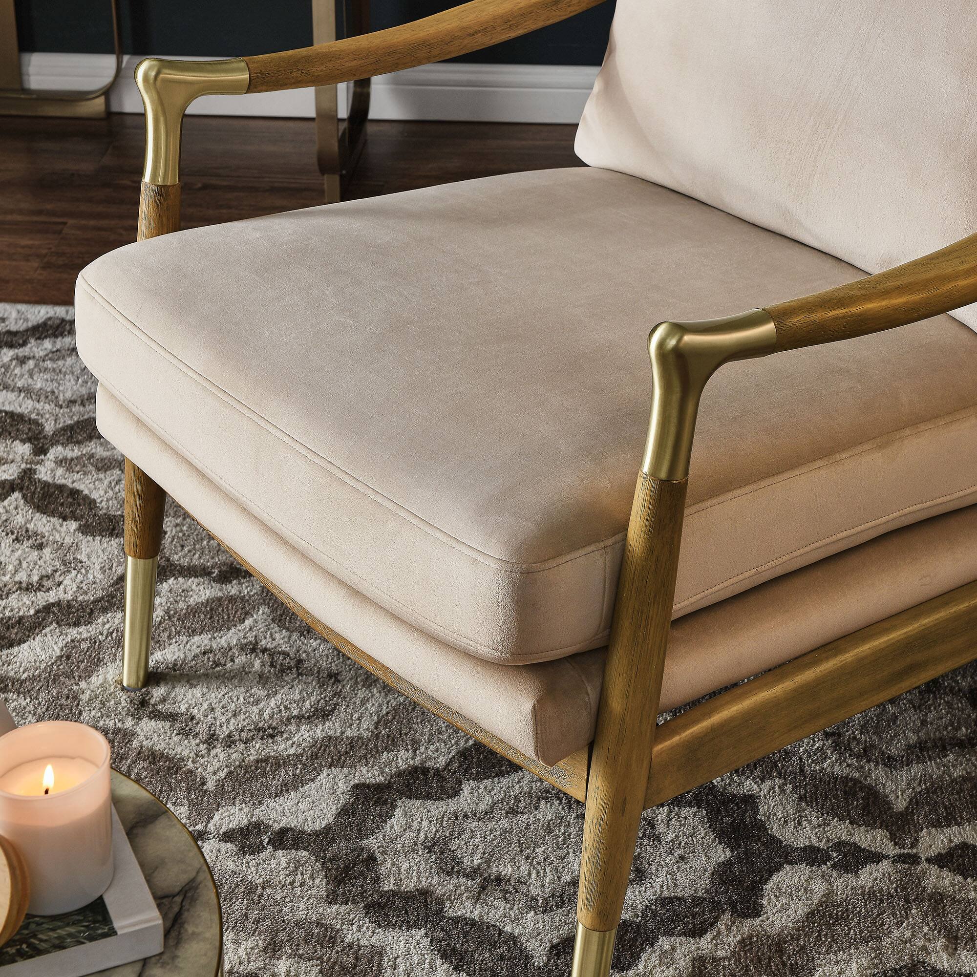 Alt View 5. Modway - Langford Performance Velvet Accent Armchair by Modway - Brown.