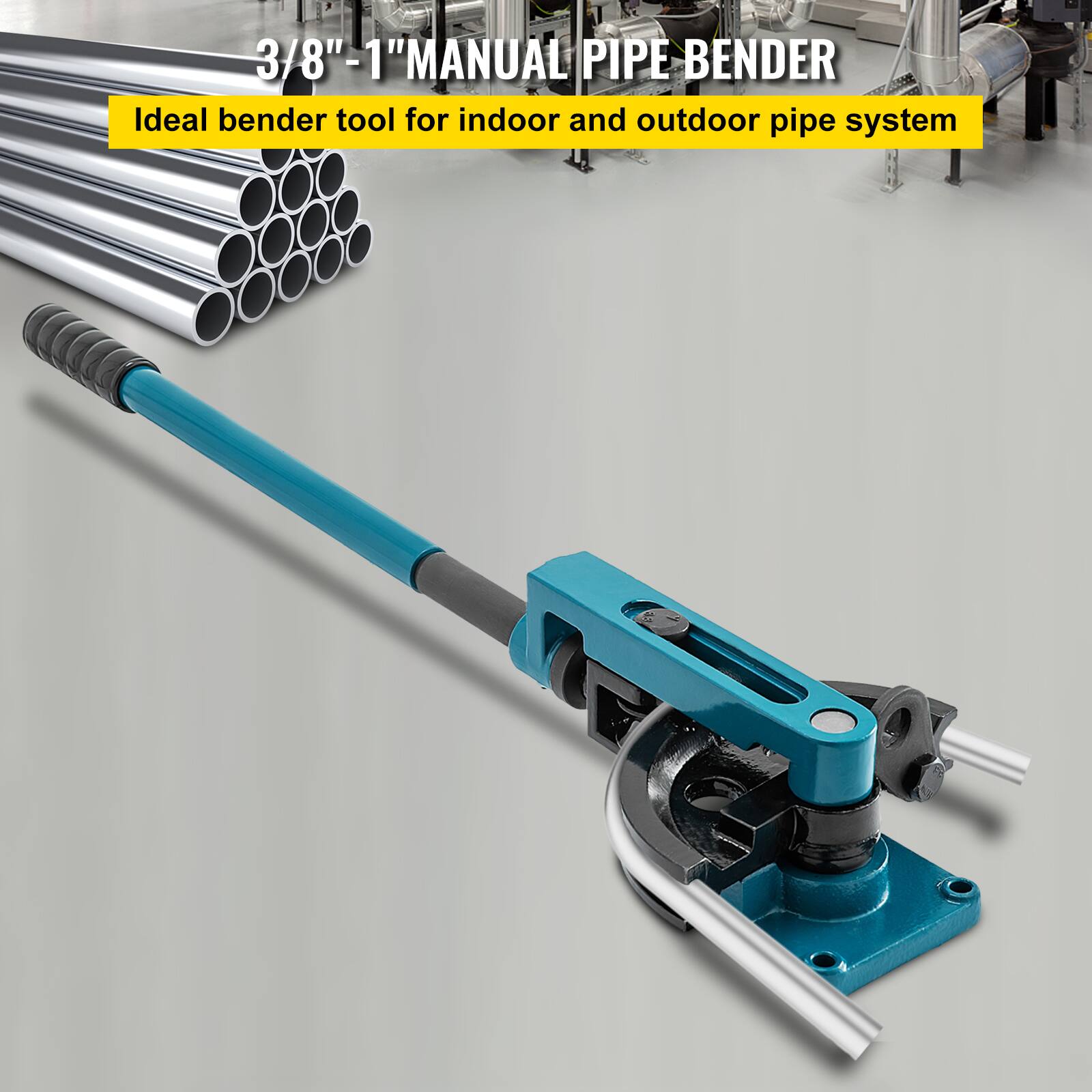 3/8" - 1" MANUAL PIPE BENDER  
Ideal bender tool for indoor and outdoor pipe system
