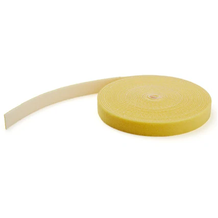Front. StarTech.com - StarTech 50ft. Hook and Loop Roll - Yellow - Cable Management HKLP50YW.