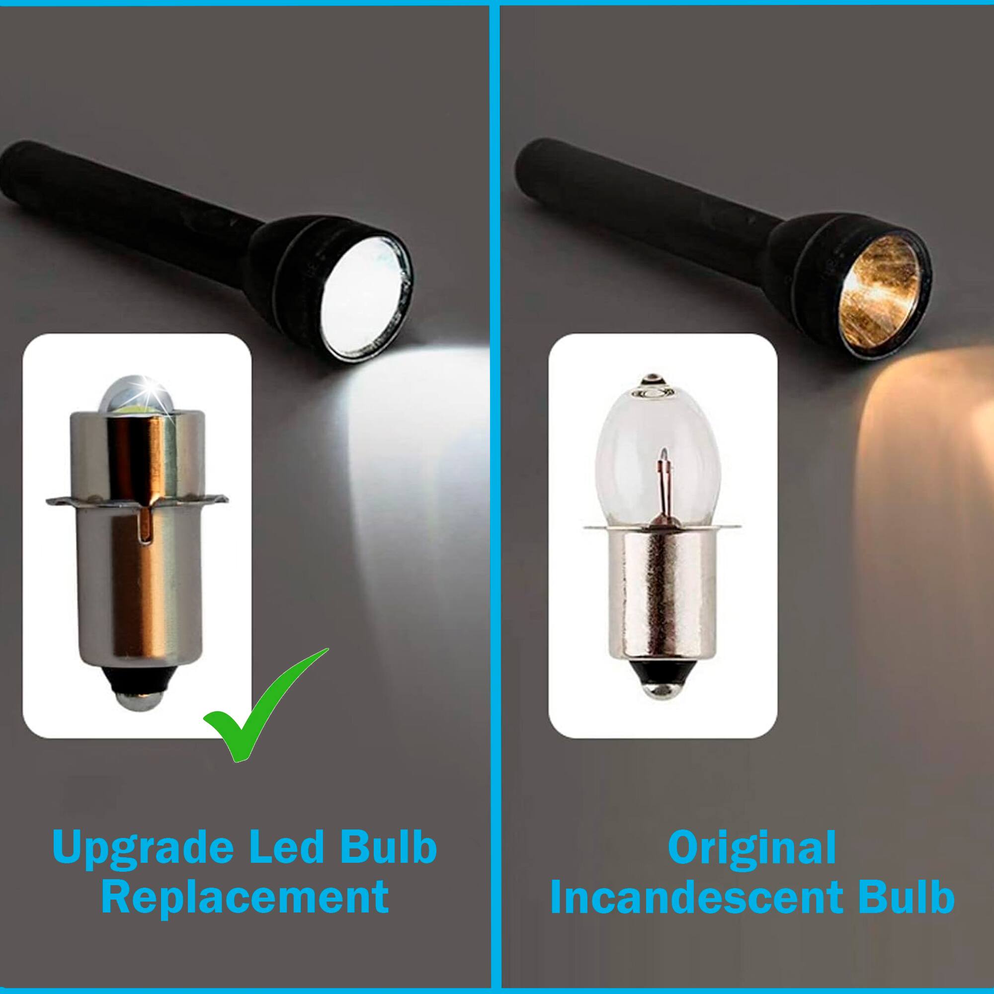 Upgrade Led Bulb Replacement  
Original Incandescent Bulb