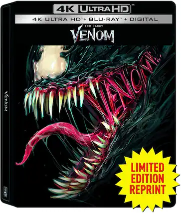 Front. Venom (Steelbook) - 4K Blu-Ray.