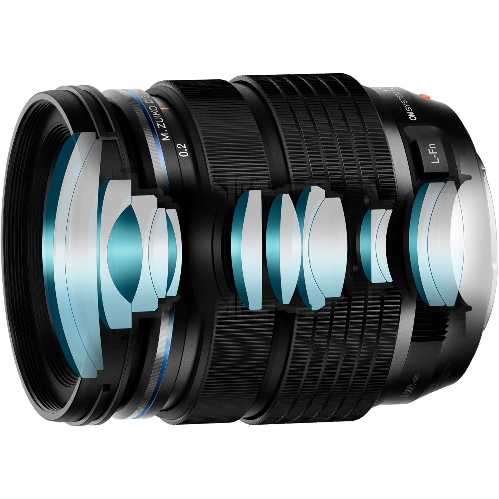 Alt View 16. Olympus - M.ZUIKO DIGITAL 12-40 mm f/22-2.8 Telephoto Zoom Lens Micro Four Thirds Mount For Olympus OM System OM-1  Mirrorless - Black.