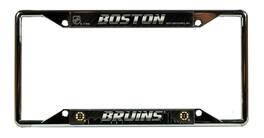 Rico Industries - Boston Bruins NHL Chrome EZ View License Plate Frame - Multi