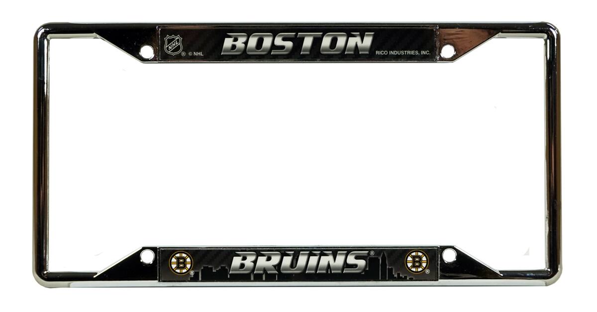 Boston Bruins NHL Chrome EZ View License Plate Frame